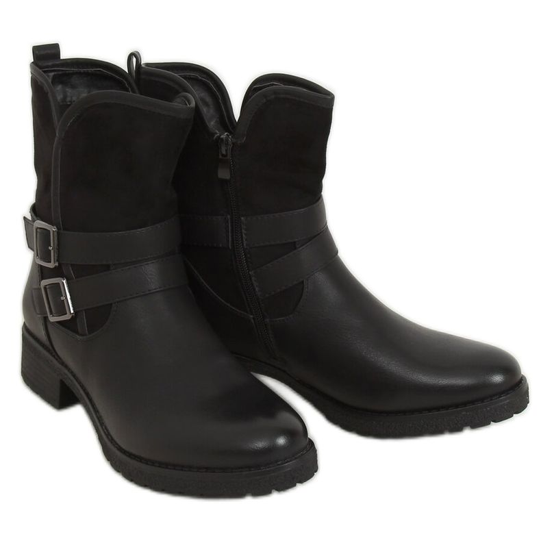 Botas pretas femininas pretas 8912 pretas preto