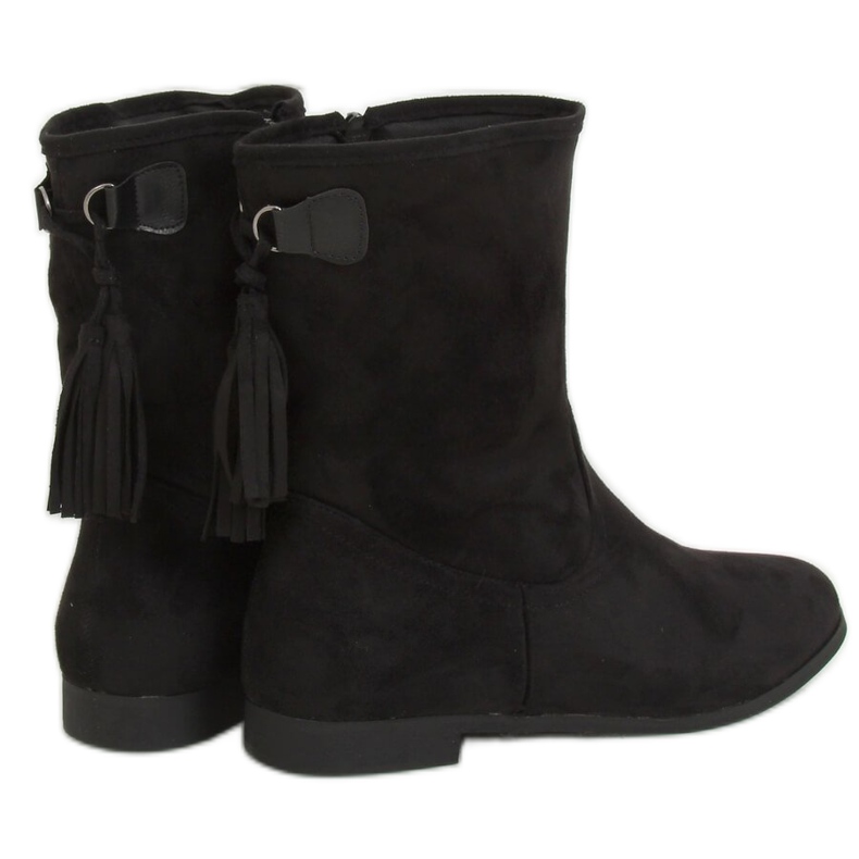 Botas femininas pretas J19-97 pretas preto