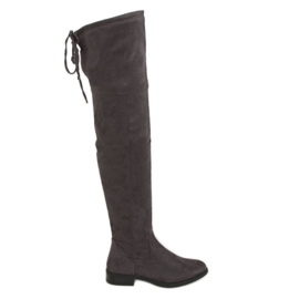 Botas acima do joelho, cinza MR-1 cinza