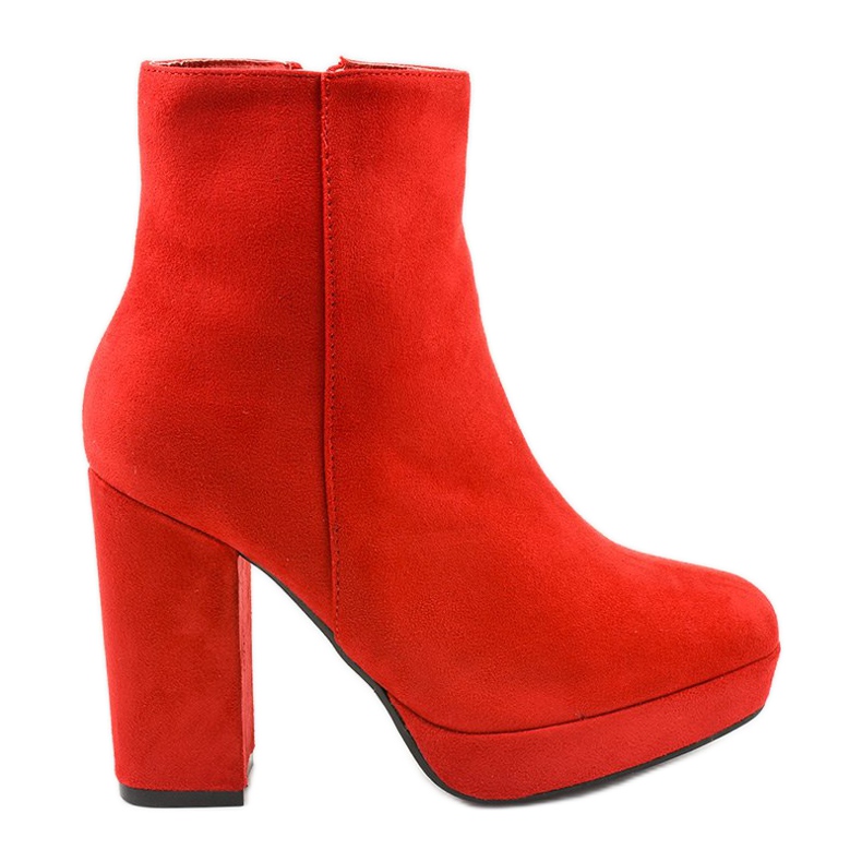 Botins de camurça vermelha no poste Skye vermelho Botins de camurça vermelha no poste Skye vermelho