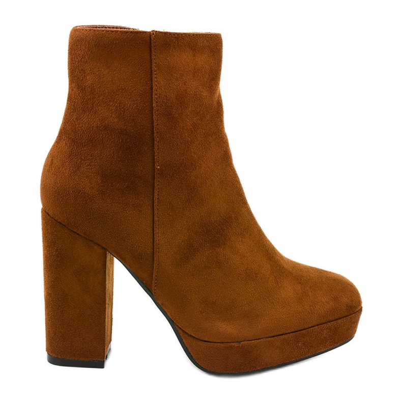 Botas de camurça marrom no poste Skye castanho