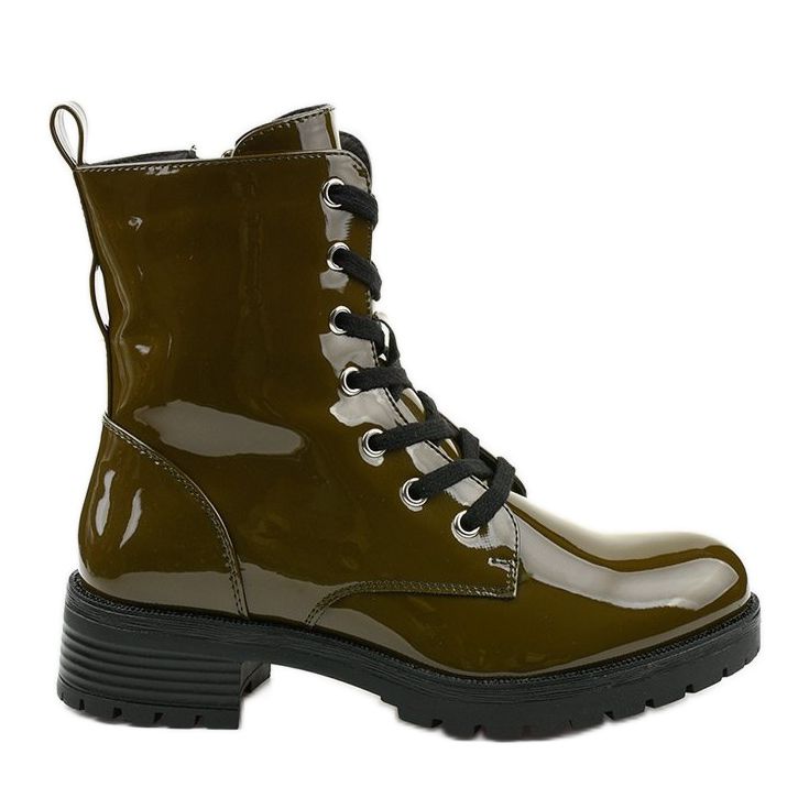 Botas Slider lacadas verdes