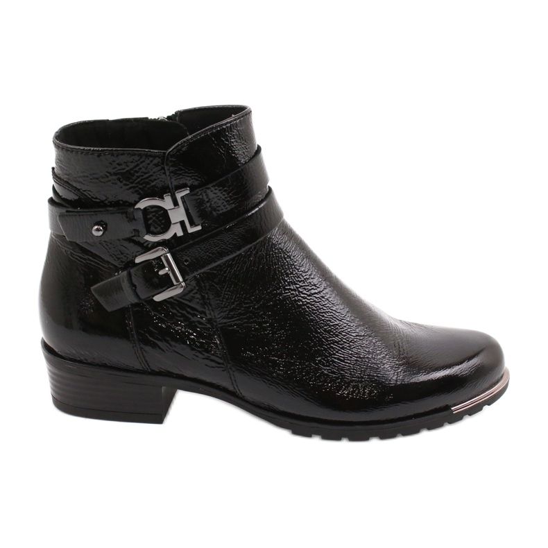 Botas Caprice Feminino Lacadas 25309-25 preto