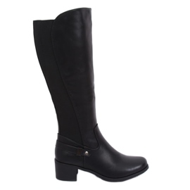 Botas pretas CH1961 pretas de salto alto preto