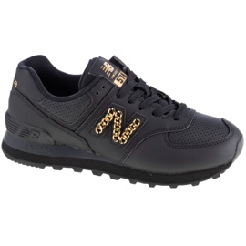 Sapatos New Balance W WL574HNQ preto dourado Sapatos New Balance W WL574HNQ preto dourado
