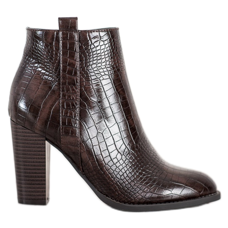 Seastar Botas de couro ecológico castanho