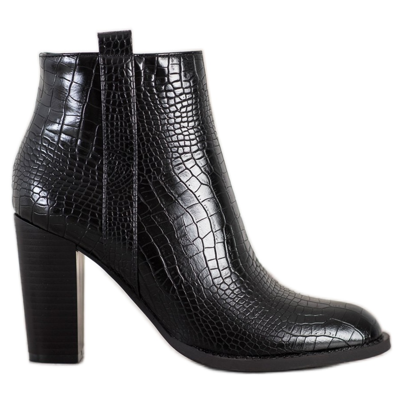 Seastar Botas de couro ecológico preto