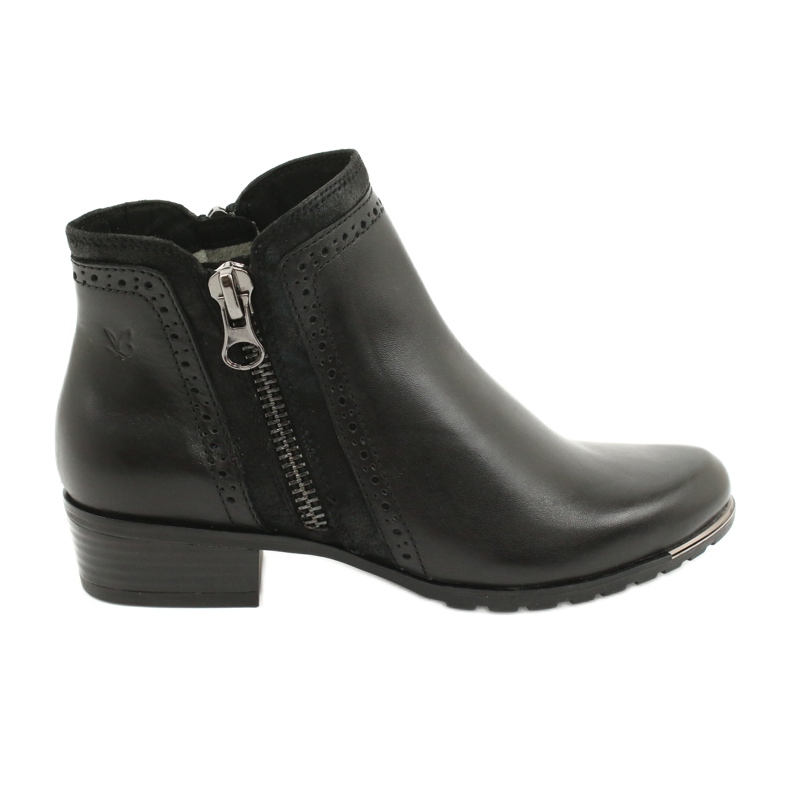 Botas Caprice para mulheres pente preto 25403-25 922