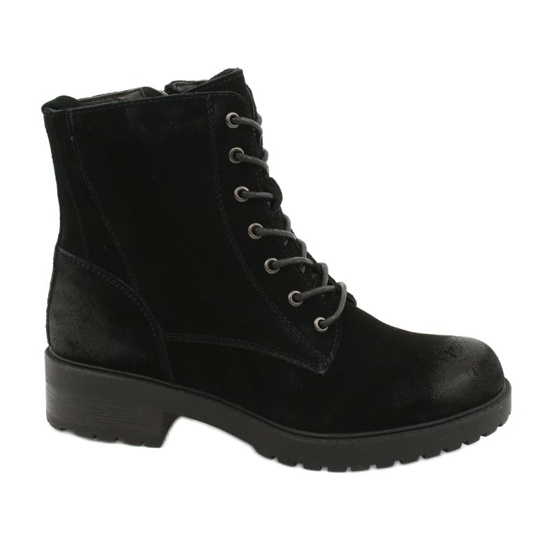 American Club Botas American Black Suede preto