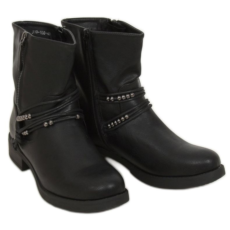 Botas militares pretas J19-108 pretas preto