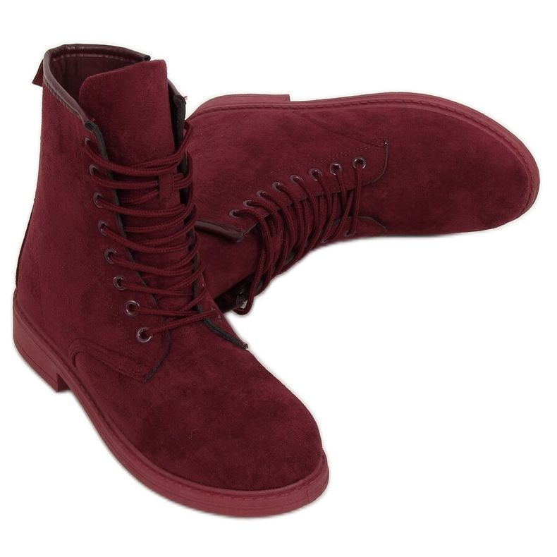 Botas bordô Borgonha E2002 Wine vermelho