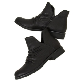 Botas pretas com face recortada preta ST-22P preta preto