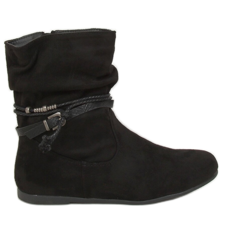 Botas femininas pretas pretas DH28 pretas preto