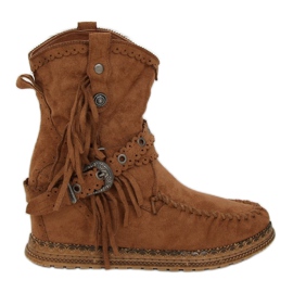 Botas no estilo boho camel ST-17P Camel castanho