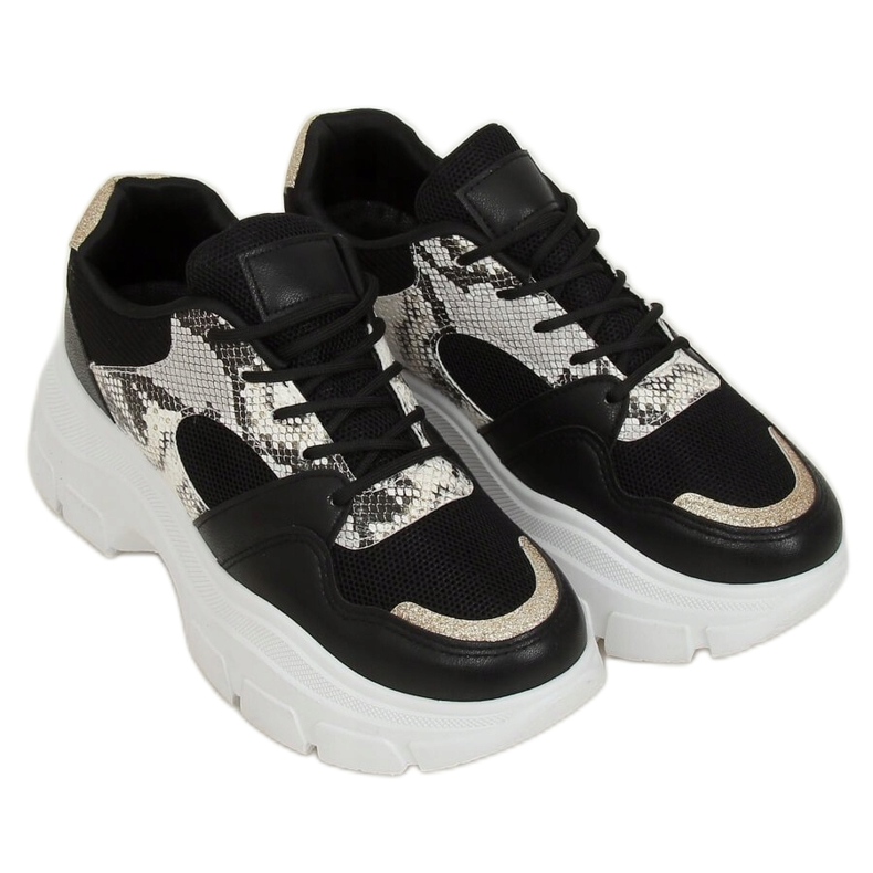 Sapatos esportivos femininos pretos BL195P