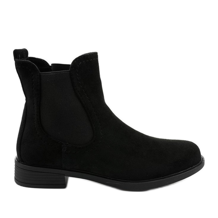 Botas pretas deslizantes de Aveley preto