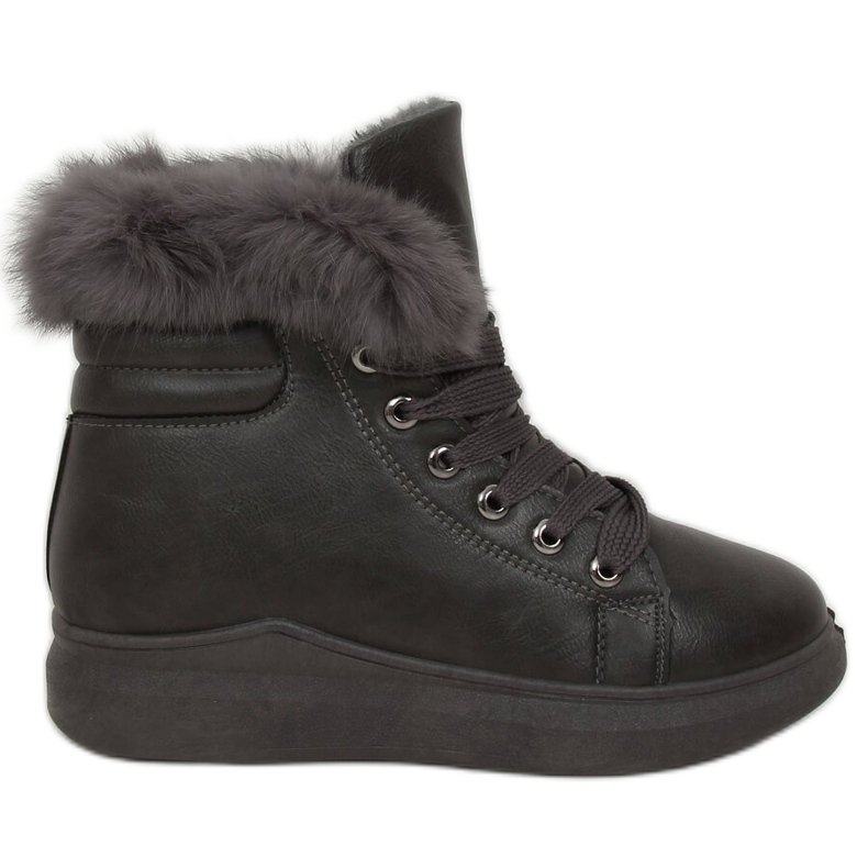 Botas cinza com pele A07 Grey