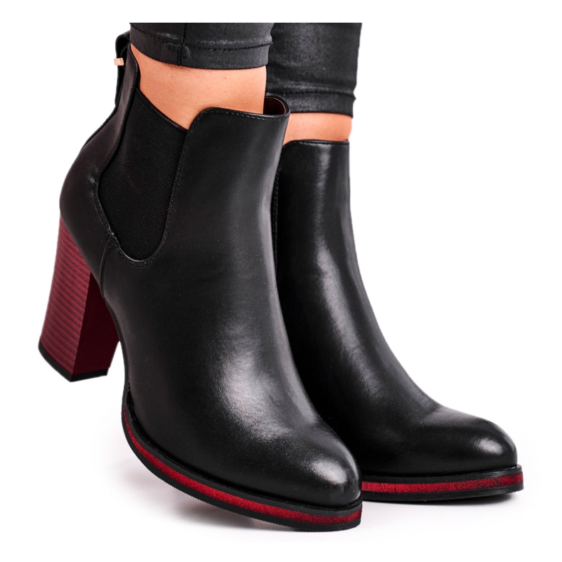 Botas femininas de salto alto Sergio Leone Pretas BT538 preto