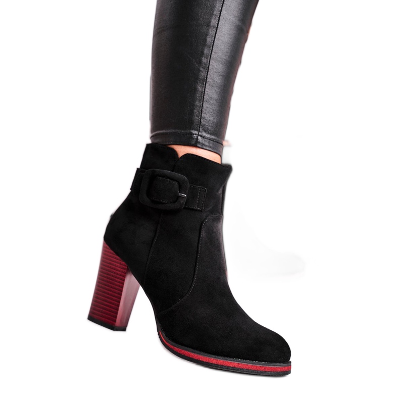 Botas femininas de salto alto Sergio Leone Pretas BT533 preto