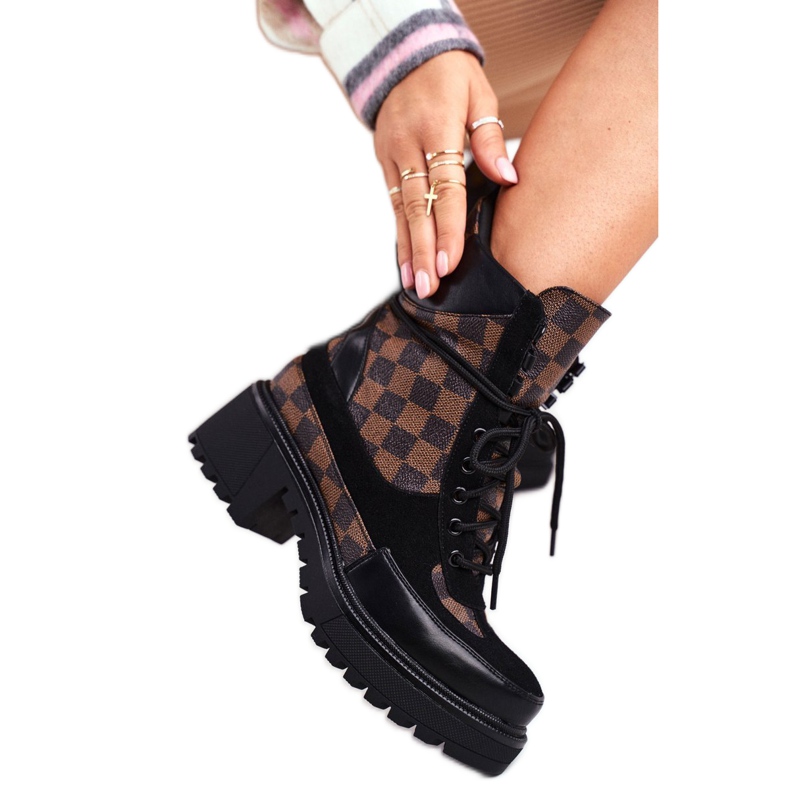 PS1 Botas pretas femininas NS169P Milady preto