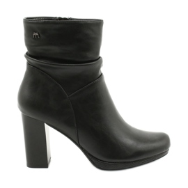 M.Daszyński Botas pretas no poste de Daszyński AF125-7 preto M.Daszyński Botas pretas no poste de Daszyński AF125-7 preto