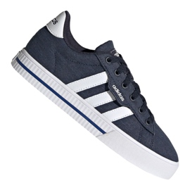 Sapatos Adidas Daily 3.0 Jr FX7268 preto azul marinho Sapatos Adidas Daily 3.0 Jr FX7268 preto azul marinho