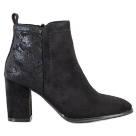 Sergio Leone Botinhas de camurça preto