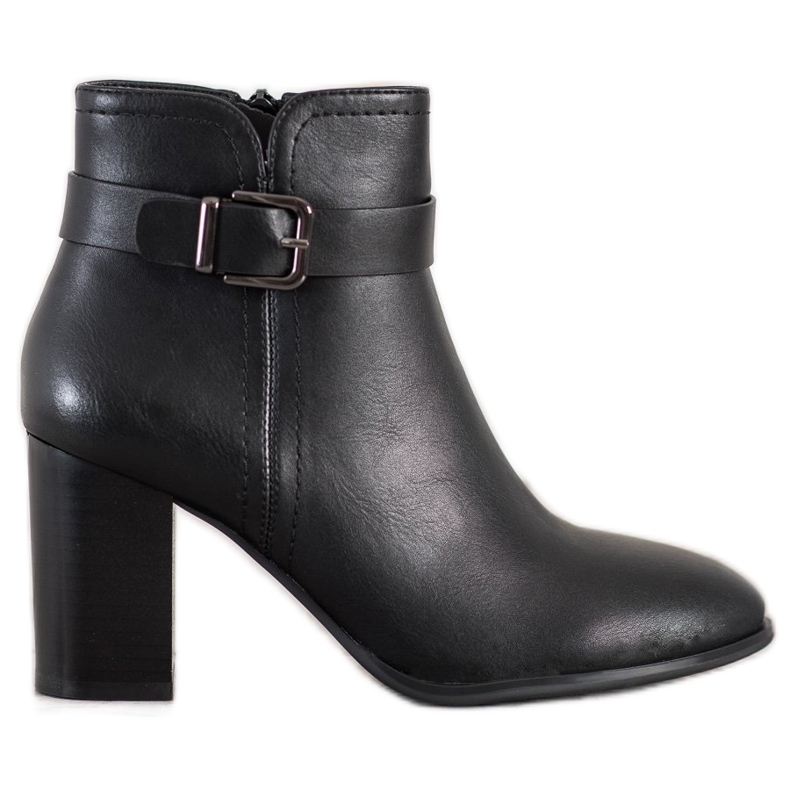 Sergio Leone Botas clássicas de salto alto preto Sergio Leone Botas clássicas de salto alto preto