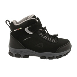 American Club Botas americanas softshell botas de inverno com membrana preto cinza