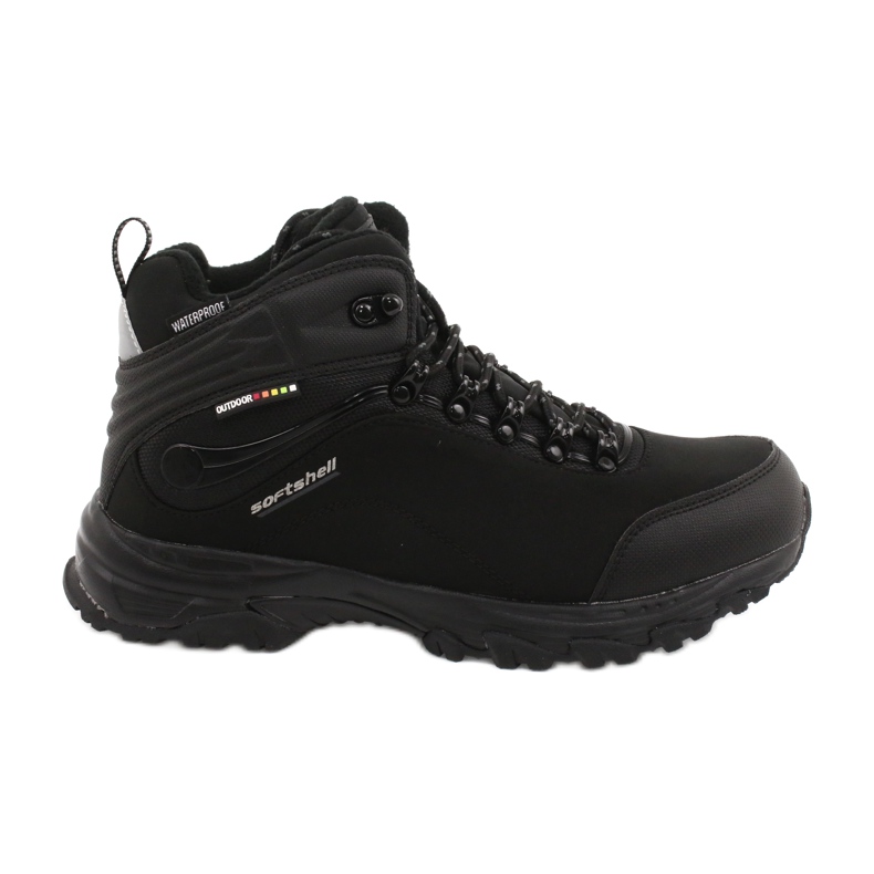 American Club Botas de trekking americanas Softshell com membrana preto