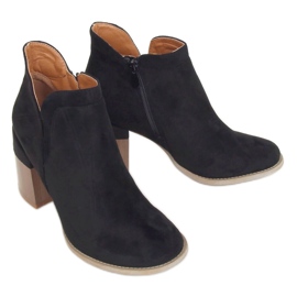 Botas pretas com salto preto A5703 preto