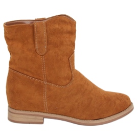 Camel NC952 Botas de salto escondido camel marrom multicolorido