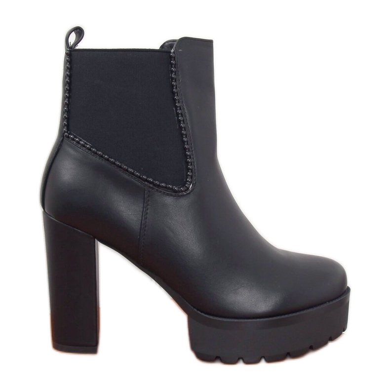 Botas plataforma pretas RB25 pretas preto
