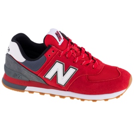 Sapatos New Balance M ML574SKD branco vermelho multicolorido