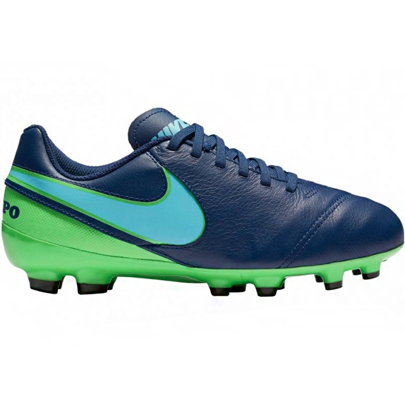 Chuteiras Nike Tiempo Legend Vi Fg Jr 819186 443 azul marinho