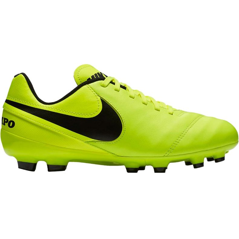Chuteiras Nike Tiempo Legend Vi Fg Jr 819186 707 amarelo