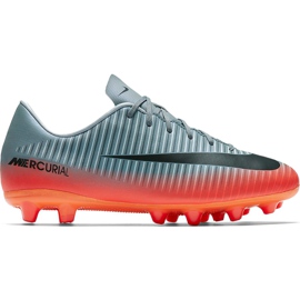 Chuteiras Nike Mercurial Victory 6 CR7 Ag Pro Jr 878643 001 cinza