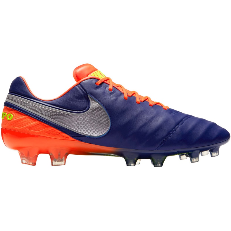 Chuteiras Nike Tiempo Legend Vi Fg 819177 409 azul marinho