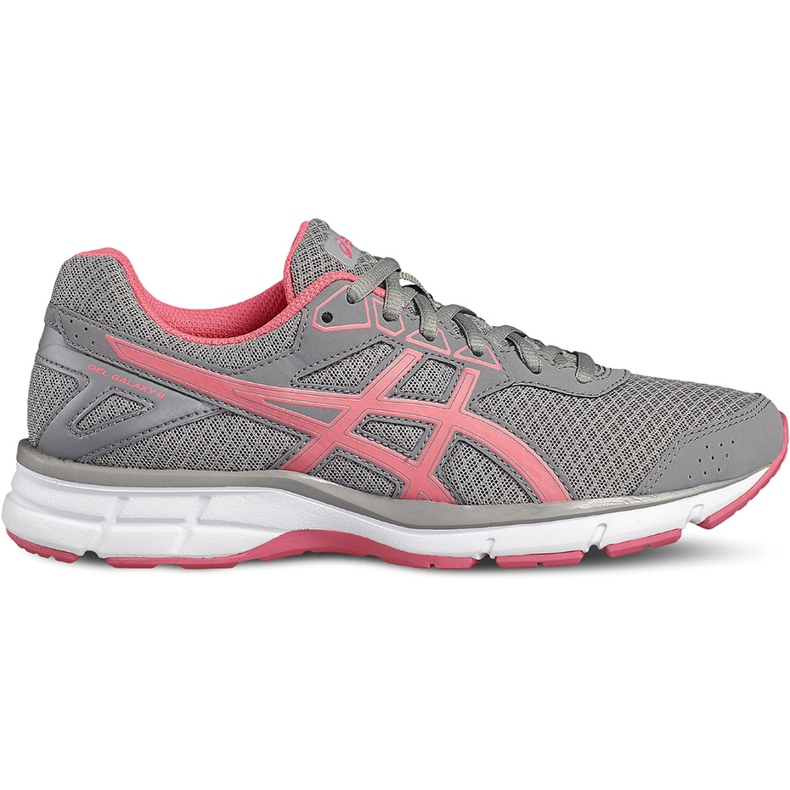 Tênis de corrida feminino Asics Gel Galaxy 9 T6G5N-9620 rosa cinza
