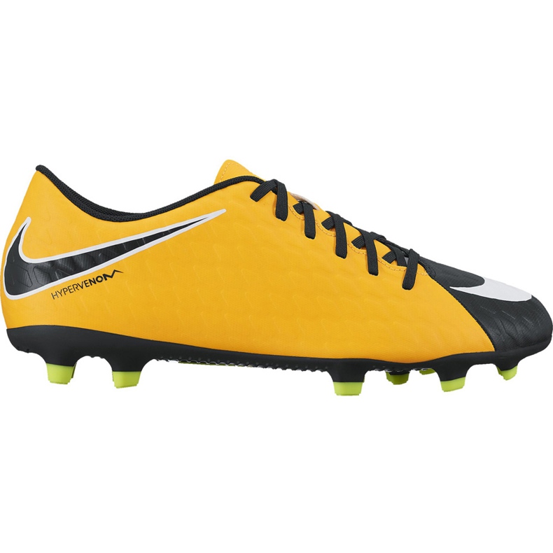Chuteiras Nike Hypervenom Phade Iii Fg Jr 852580 801 multicolorido amarelo