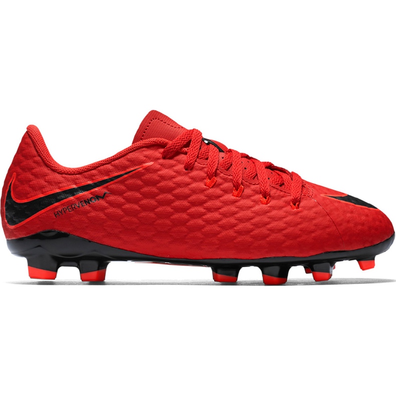 Chuteiras Nike Hypervenom X Phelon Iii Fg Jr 852595 616 vermelho