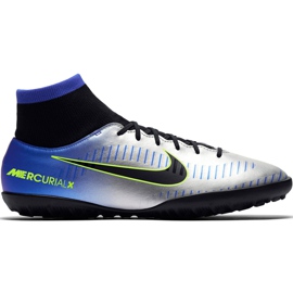 Chuteira Nike Mercurial X Victory 6 Df Neymar Tf 921514 407 verde, azul, cinza / prata azul