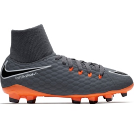Chuteiras Nike Hypervenom Phantom 3 Academy Df Fg Jr AH7287 081 multicolorido cinza
