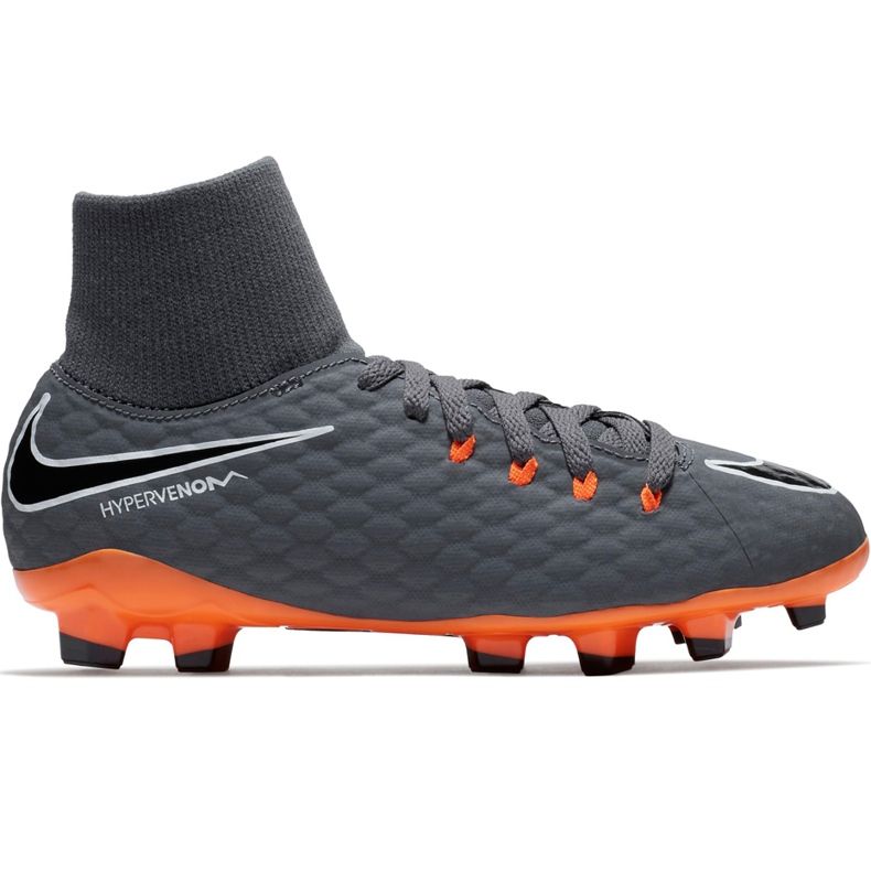 Chuteiras Nike Hypervenom Phantom 3 Academy Df Fg Jr AH7287 081 multicolorido cinza