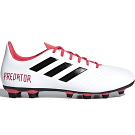 Chuteiras Adidas Predator 18.4 FxG CM7669 multicolorido branco