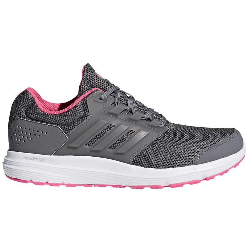 Tênis de corrida feminino adidas Galaxy 4 W CP8837 rosa cinza