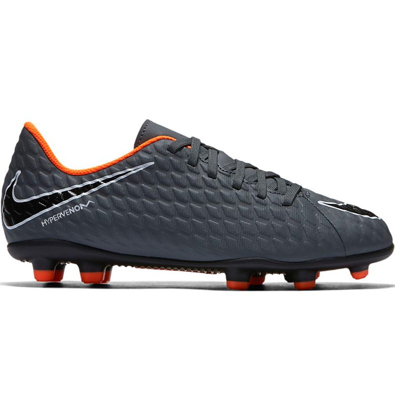Chuteiras Nike Hypervenom Phantom 3 Club Fg Jr AH7290 081 multicolorido cinza