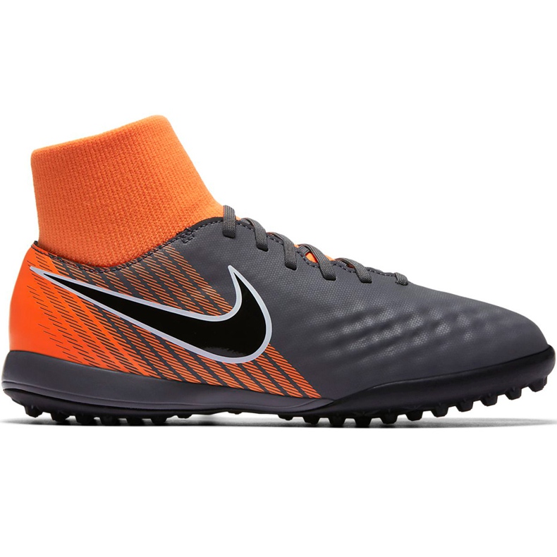 Chuteira Nike Magista Obra 2 Academy Df Tf Jr AH7318 080 multicolorido cinza