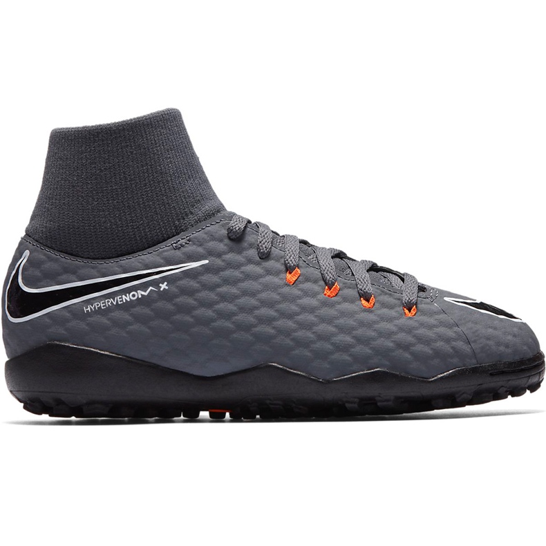 Chuteira Nike Hypervenom Phantom X 3 Academy Df Tf Jr AH7293 081 multicolorido cinza Chuteira Nike Hypervenom Phantom X 3 Academy Df Tf Jr AH7293 081 multicolorido cinza