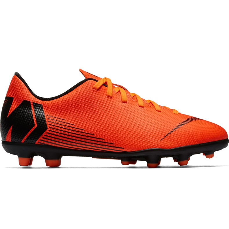 Chuteiras Nike Mercurial Vapor 12 Club Mg Jr AH7350 810 laranja laranja